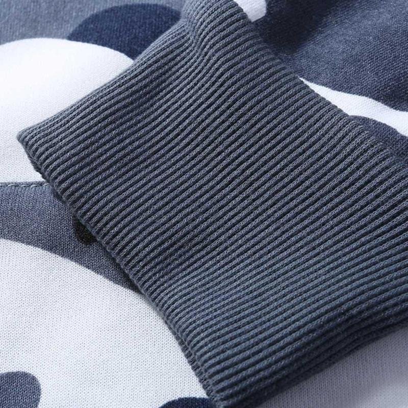 Mens Hoodies And Sweatshirts Military Pocket Hooded Winter Sweatshirt Camouflage