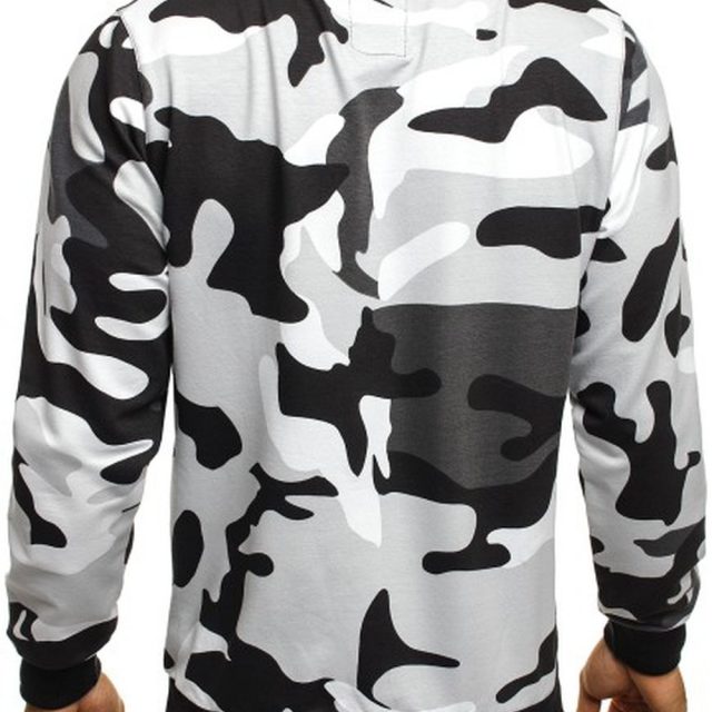 Camouflage Military Hoodies Sweatshirts Long Sleeve Printed Casual ...