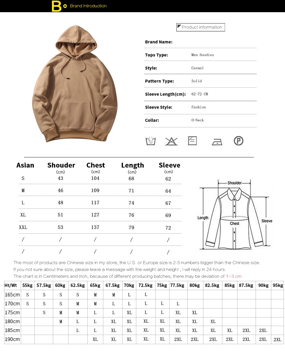 New Spring Autumn Fashion Hoodies Male Large Size Warm Fleece Coat  Sweatshirts