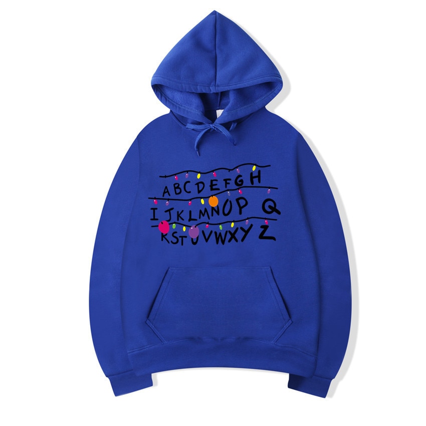 Blame Strange Monogatari Periphery Alphabet Things hoodie Men And Women Midnight Loose