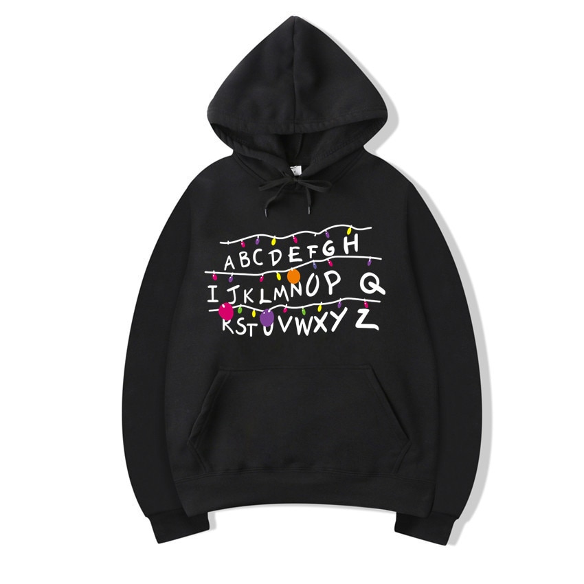 Blame Strange Monogatari Periphery Alphabet Things hoodie Men And Women Midnight Loose