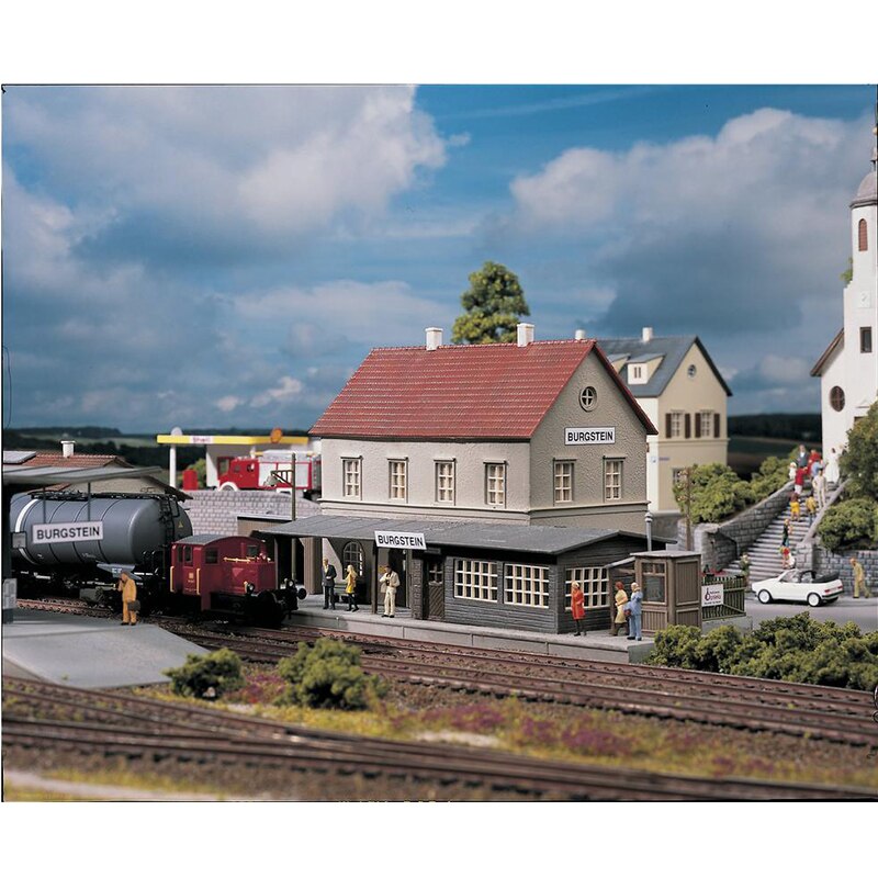 HO ratio 1:87 Germany Train model building Railway Station House #61820 Sand table building model ABS Assemble