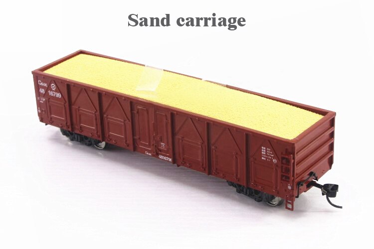 1 / 87 China Railway Car model of C64K train Gravel wood freight car Carriage number is random 1 / 87 China Railway Car model of C64K train Gravel wood freight car Carriage number is random