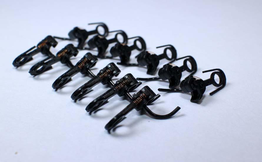 1:87 HO Proportional Train Model Train coupler General refitting materials Train hook Model accessories 12pcs/bag