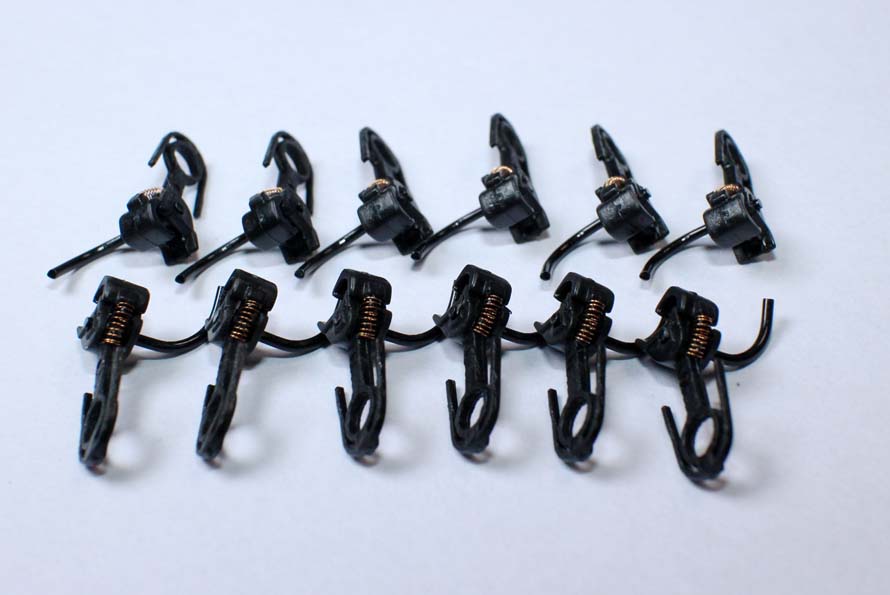 1:87 HO Proportional Train Model Train coupler General refitting materials Train hook Model accessories 12pcs/bag