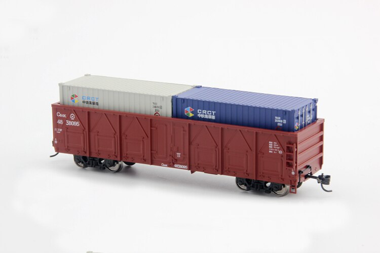 1/87 Ho ratio C64K train body of China Railway+ 20 feet Container suit Collection model 1/87 Ho ratio C64K train body of China Railway+ 20 feet Container suit Collection model