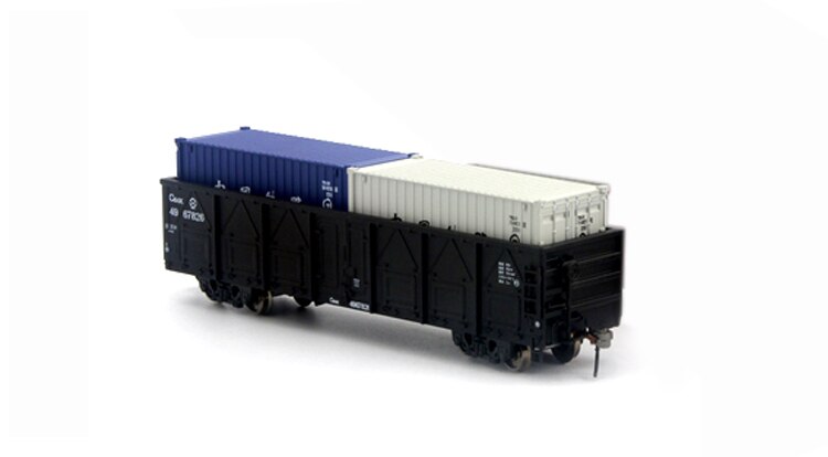 1/87 Ho ratio C64K train body of China Railway+ 20 feet Container suit Collection model 1/87 Ho ratio C64K train body of China Railway+ 20 feet Container suit Collection model