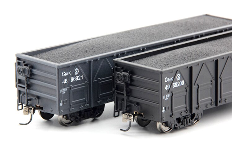 1:87 Ho ratio C64K type Coal carriage Train car model Body number random