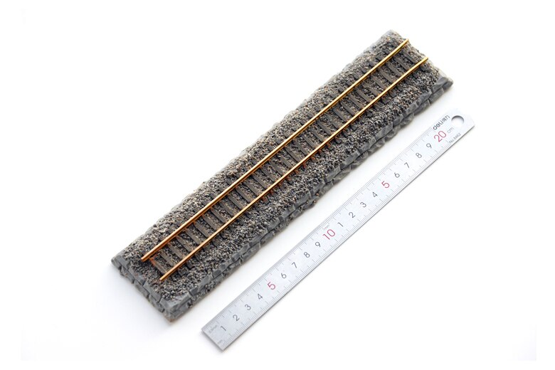 1:87 Ho ratio Train track model Straight track display platform 23.1CM Old version Very good results