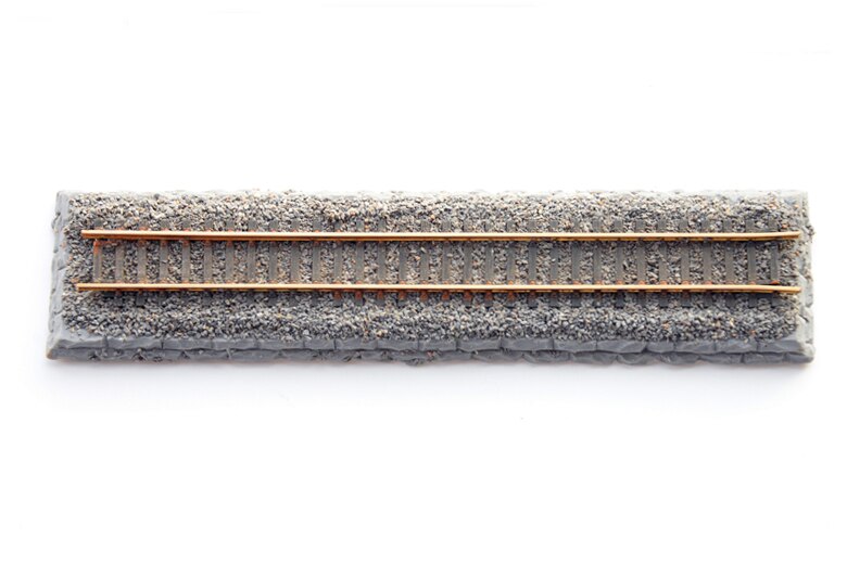 1:87 Ho ratio Train track model Straight track display platform 23.1CM Old version Very good results