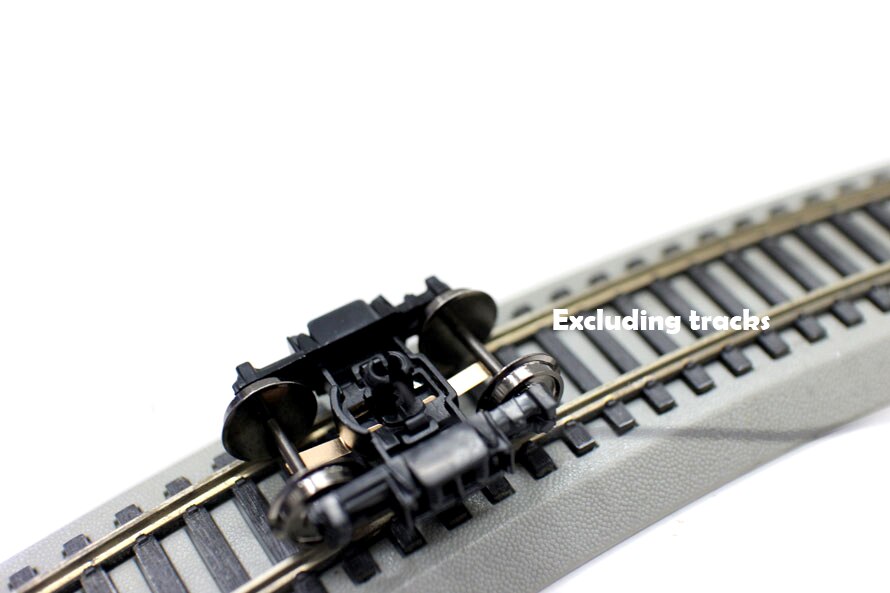 1/87 HO ratio Underframe of train carriage bogie Assembly Refitting parts of train toy model Electrical connection 1/87 HO ratio Underframe of train carriage bogie Assembly Refitting parts of train toy model Electrical connection