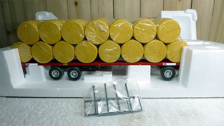 1:32 Haystack Trailer model Agricultural vehicle parts model Alloy collection ornaments Tractor models are not included