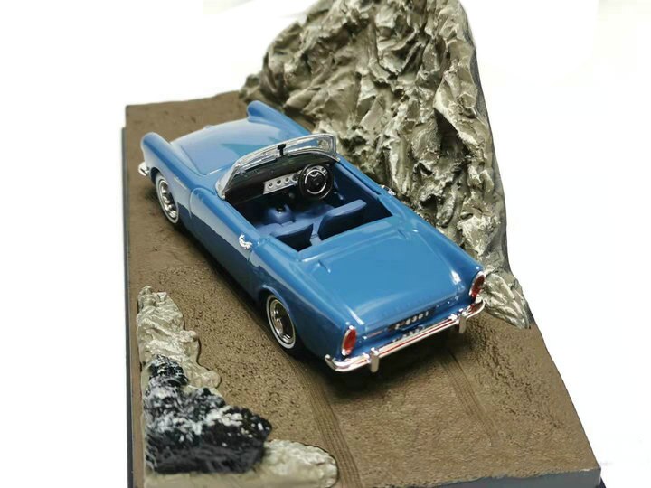 Special 1:43 1962 vintage car model Movie scene Alloy collection ornaments