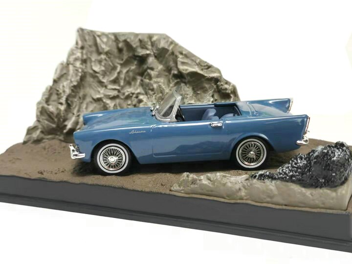 Special 1:43 1962 vintage car model Movie scene Alloy collection ornaments