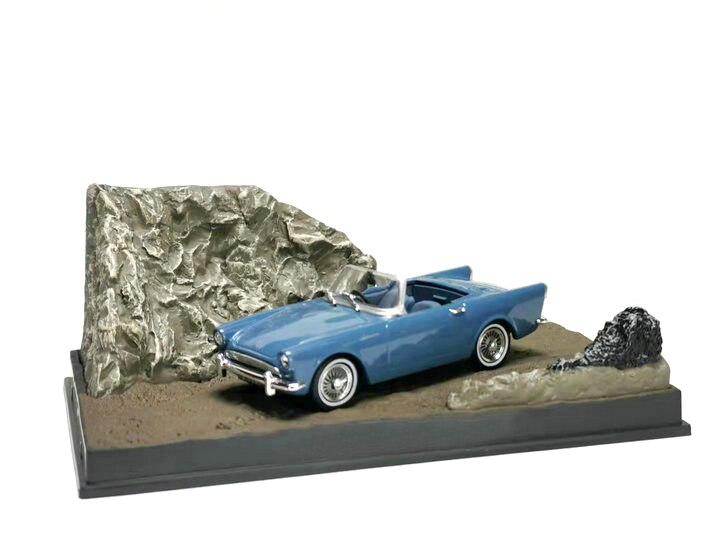 Special 1:43 1962 vintage car model Movie scene Alloy collection ornaments