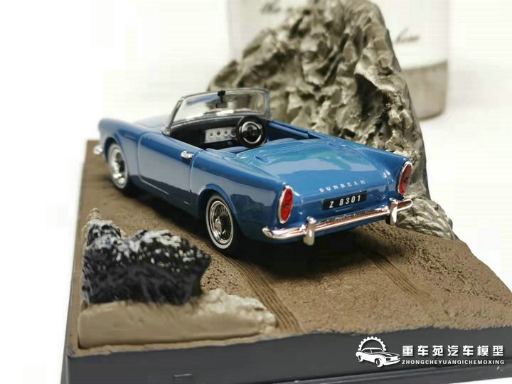 Special 1:43 1962 vintage car model Movie scene Alloy collection ornaments