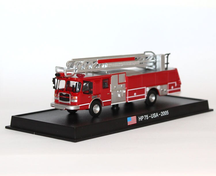 1 / 87 HP75 fire truck USA 2005 Alloy finished product model ornament 1 / 87 HP75 fire truck USA 2005 Alloy finished product model ornament