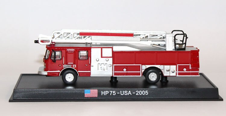 1 / 87 HP75 fire truck USA 2005 Alloy finished product model ornament 1 / 87 HP75 fire truck USA 2005 Alloy finished product model ornament