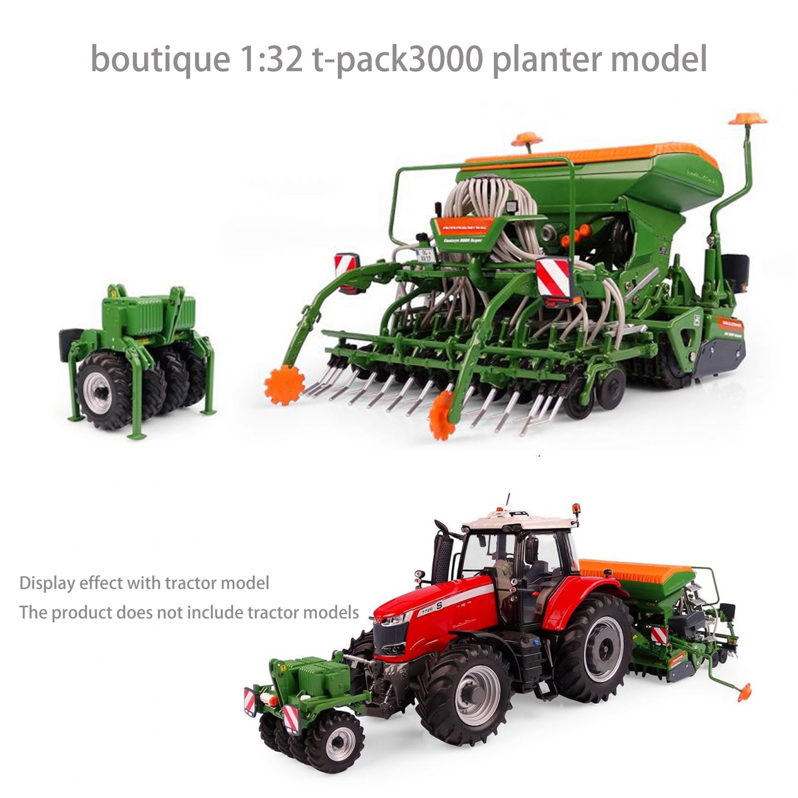 Rare boutique 1:32 t-pack3000 planter model Tractor model accessories Agricultural machinery Alloy finished product model Rare boutique 1:32 t-pack3000 planter model Tractor model accessories Agricultural machinery Alloy finished product model