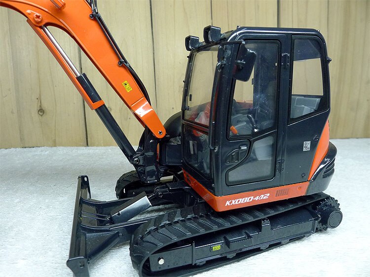 Fine 1:24 kx080-4 bulldozer excavator model Agricultural machinery model Alloy collection model