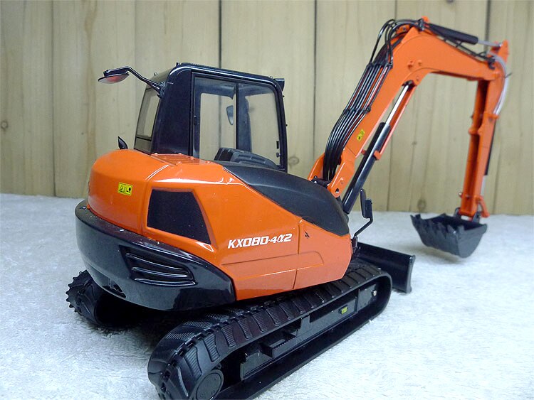 Fine 1:24 kx080-4 bulldozer excavator model Agricultural machinery model Alloy collection model