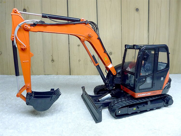 Fine 1:24 kx080-4 bulldozer excavator model Agricultural machinery model Alloy collection model