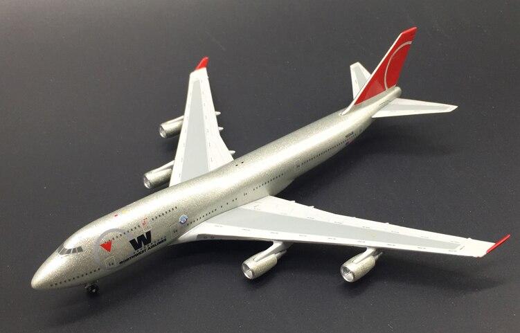 rare 1:400 U.S.A 747-400 aircraft model Alloy collection model