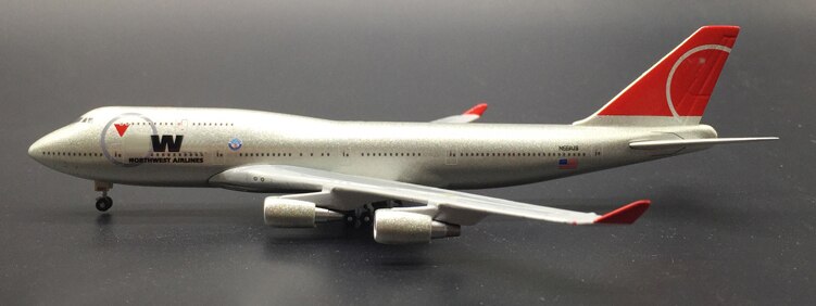 rare 1:400 U.S.A 747-400 aircraft model Alloy collection model