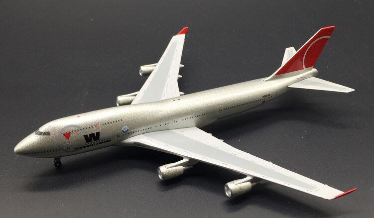 rare 1:400 U.S.A 747-400 aircraft model Alloy collection model