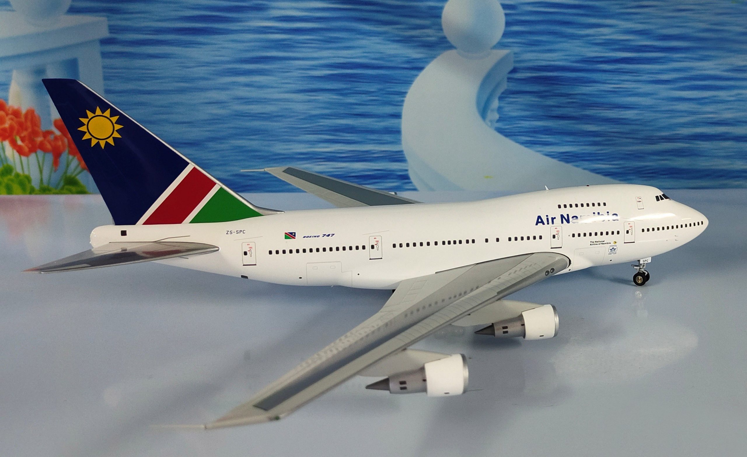 Out of print fine 1:200 Zs-spc model of 747SP alloy airliner in Namibia, Africa Alloy collection model Perfect texture Out of print fine 1:200 Zs-spc model of 747SP alloy airliner in Namibia, Africa Alloy collection model Perfect texture