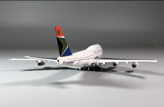 rare 1:500 South Africa 747-300 zs-sac aircraft model Alloy collection model