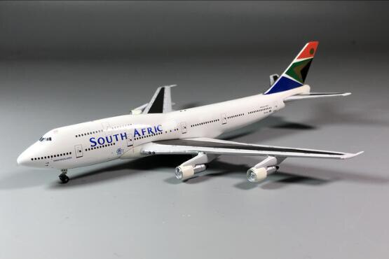 rare 1:500 South Africa 747-300 zs-sac aircraft model Alloy collection model