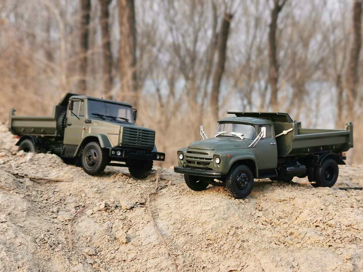 1:43 S Soviet Union Russia Truck Zi dump truck Alloy car model Static finished product 1:43 S Soviet Union Russia Truck Zi dump truck Alloy car model Static finished product