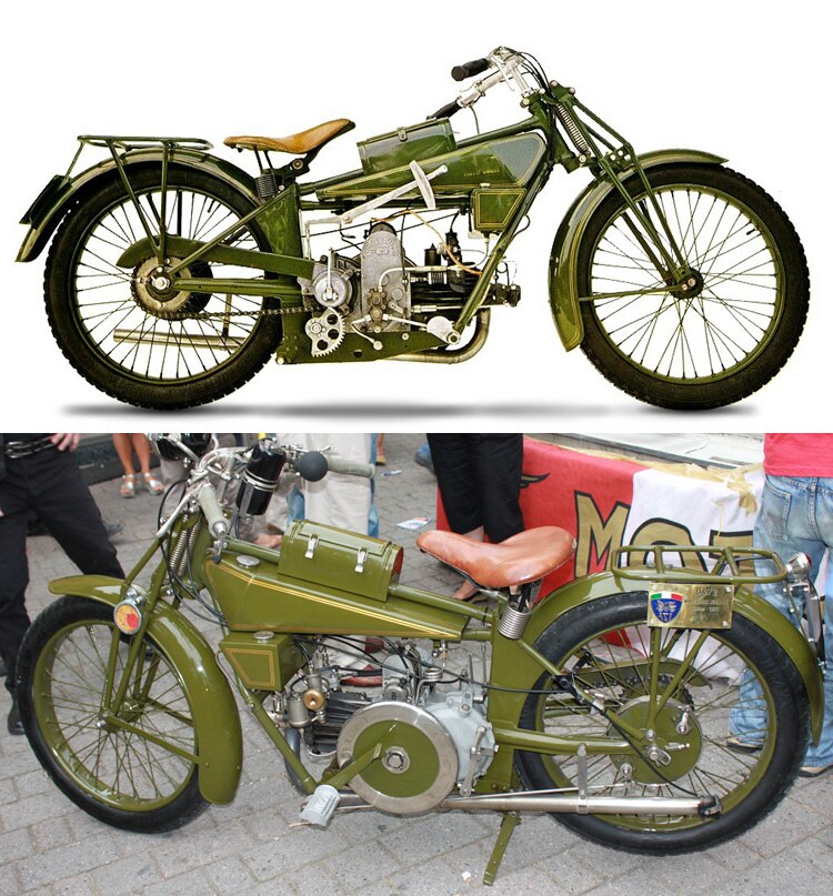 Special 1 / 24 Italian retro nor 500 motorcycle model Semi alloy collection model