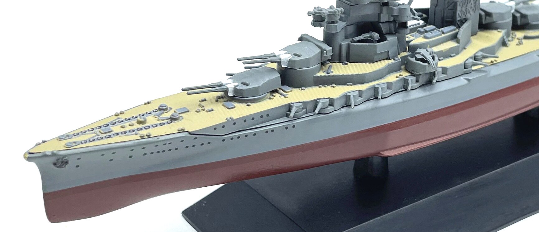 Rare 1:1000 Japanese Navy Hyuga battleship Warship model Alloy hull Static simulation pendulum