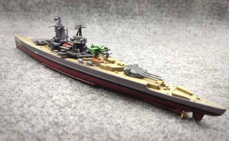 1 / 1000 German battleship grafspe Alloy aircraft model Finished decoration