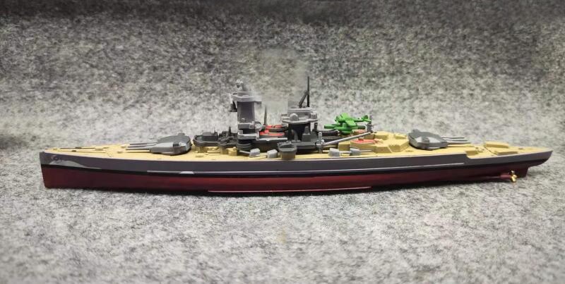1 / 1000 German battleship grafspe Alloy aircraft model Finished decoration