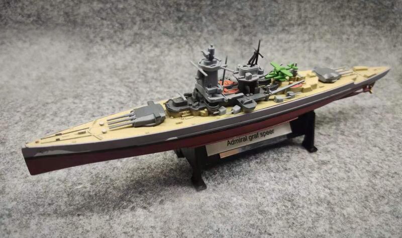 1 / 1000 German battleship grafspe Alloy aircraft model Finished decoration