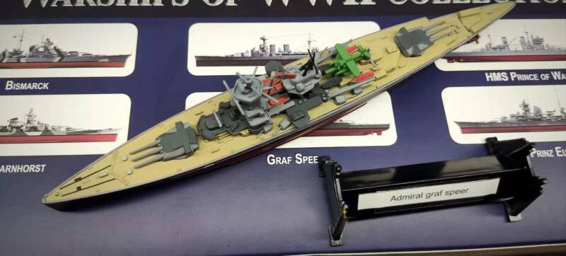 1 / 1000 German battleship grafspe Alloy aircraft model Finished decoration