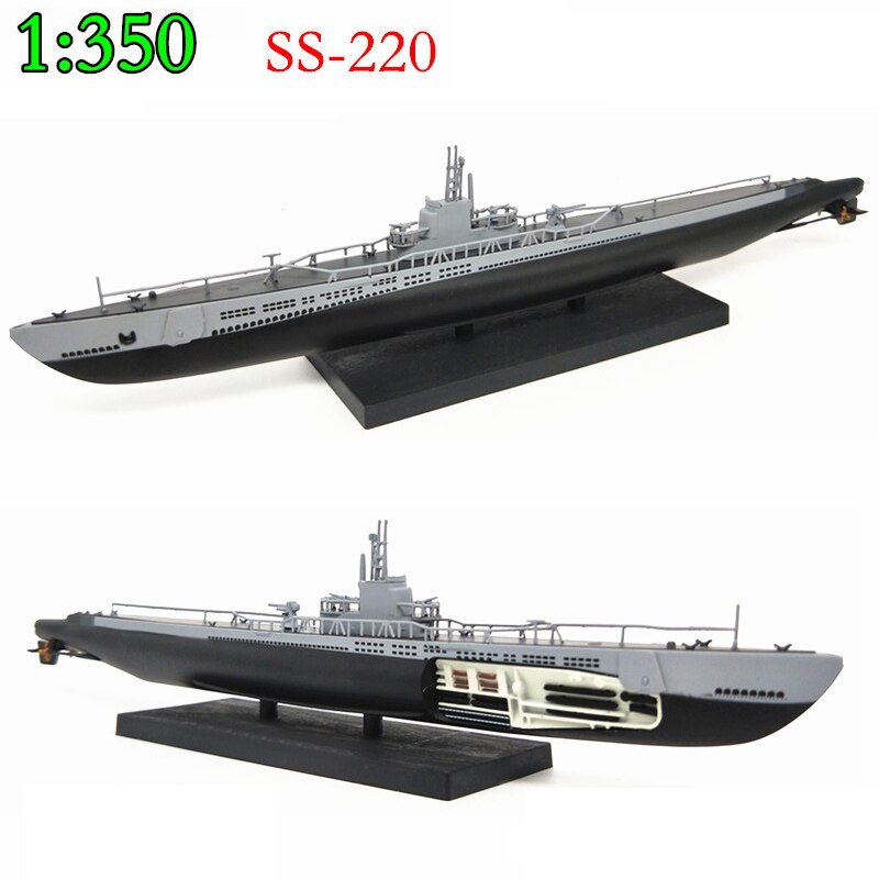 1:350 1944 World War II U.S. Navy Barb submarine Warship model alloy Die-casting Collection Model