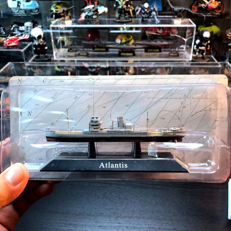 1: 1250 German Navy Atlantis cruiser model Finished alloy ship model