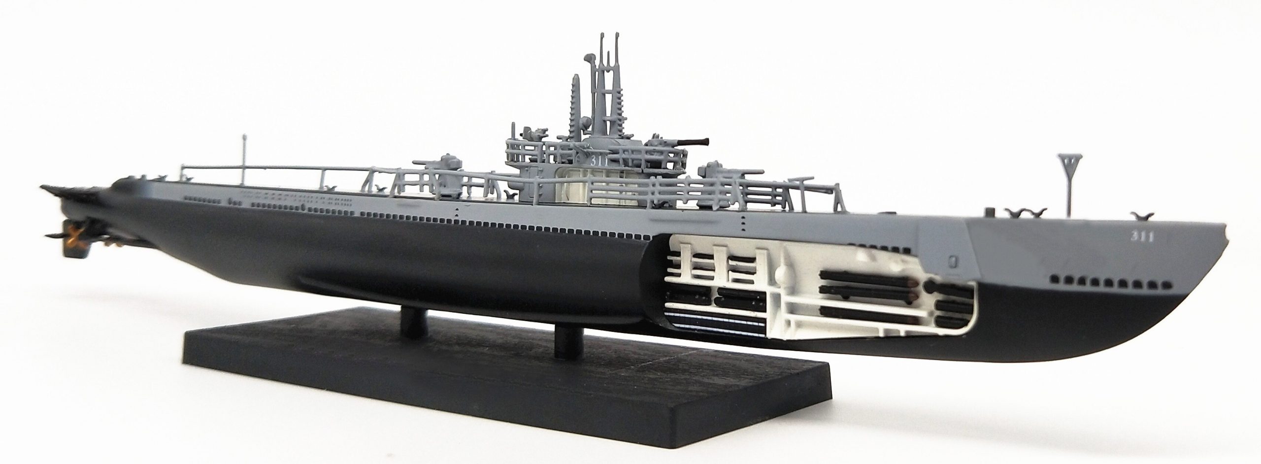 1:350 1945 World War II U.S. Navy Archer fish submarine Warship model alloy Die-casting Collection Model