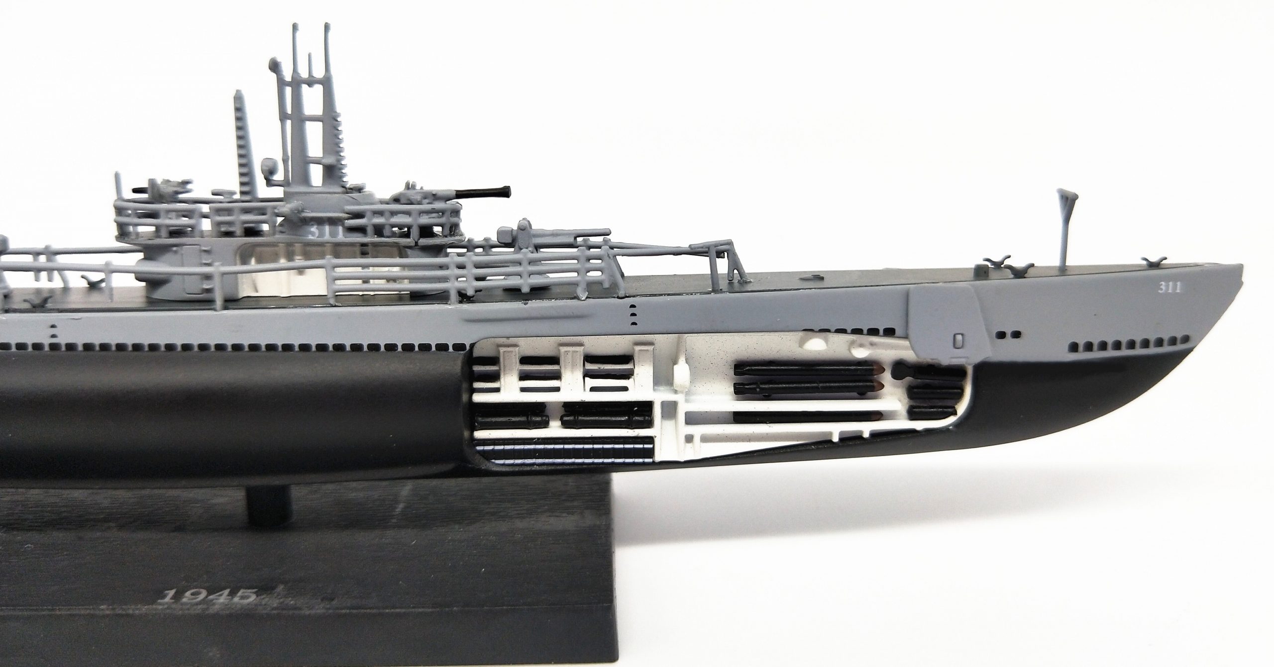 1:350 1945 World War II U.S. Navy Archer fish submarine Warship model alloy Die-casting Collection Model