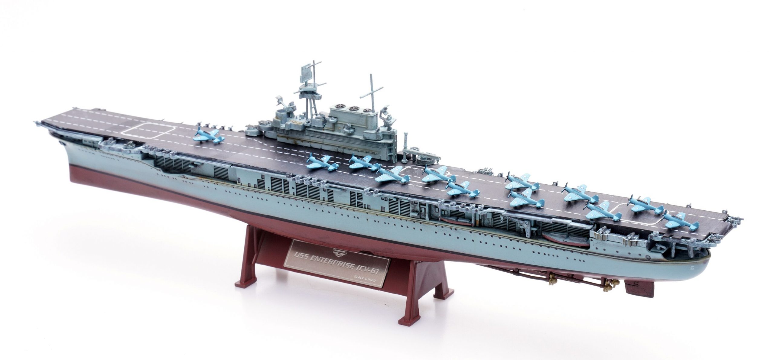 1: 1000 World War II American cv-6 USS Enterprise Model Finished product collection model Hull alloy 1: 1000 World War II American cv-6 USS Enterprise Model Finished product collection model Hull alloy