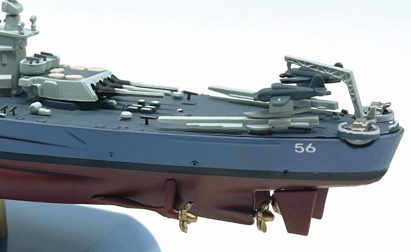 Fine 1: 1000 WWII USS Washington BB-56 Alloy simulation model Collection Fine 1: 1000 WWII USS Washington BB-56 Alloy simulation model Collection