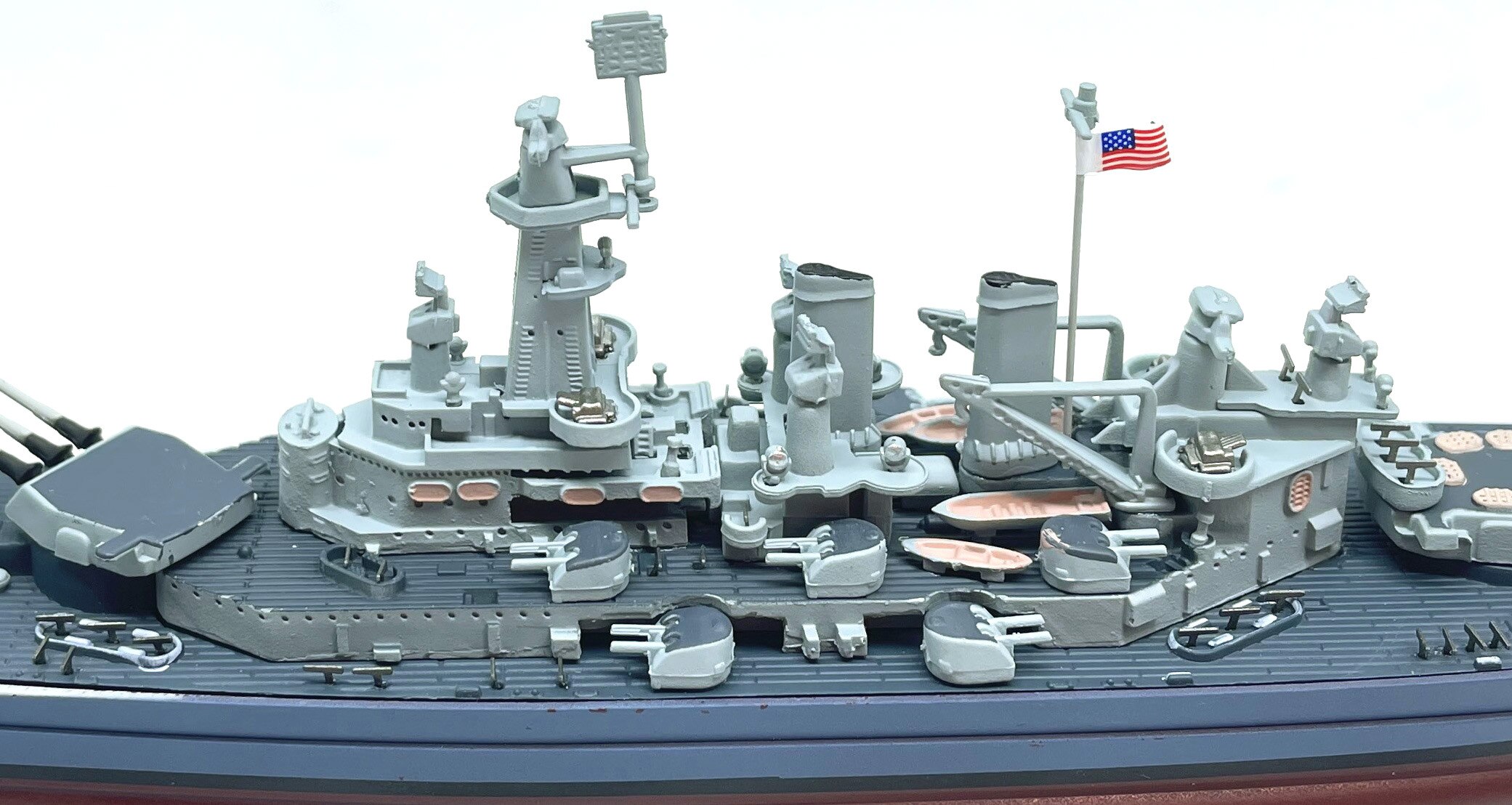 Fine 1: 1000 WWII USS Washington BB-56 Alloy simulation model Collection Fine 1: 1000 WWII USS Washington BB-56 Alloy simulation model Collection