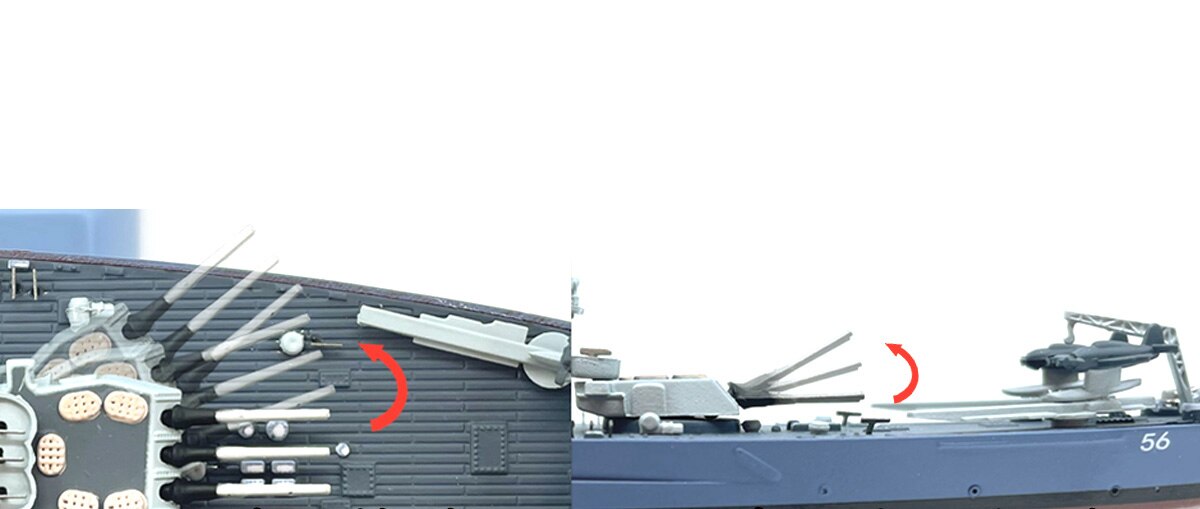 Fine 1: 1000 WWII USS Washington BB-56 Alloy simulation model Collection Fine 1: 1000 WWII USS Washington BB-56 Alloy simulation model Collection