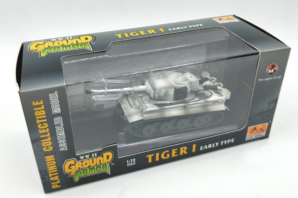 1:72 German Tiger Tank Model Early type Snow painting Finished model 36208