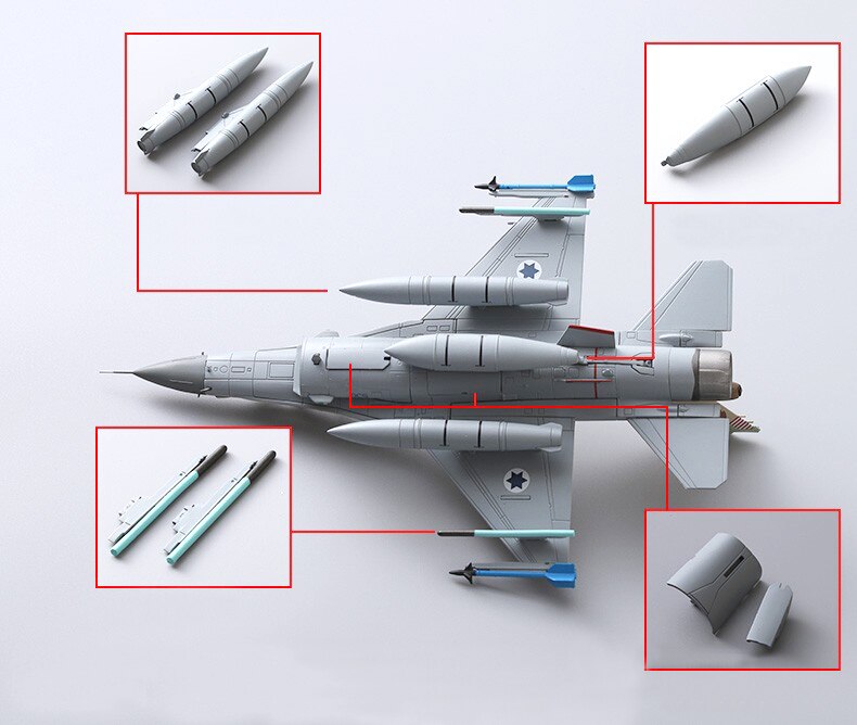 Fine 1 / 72 Israel air force F-16C fighter 101 squadron Alloy collection model