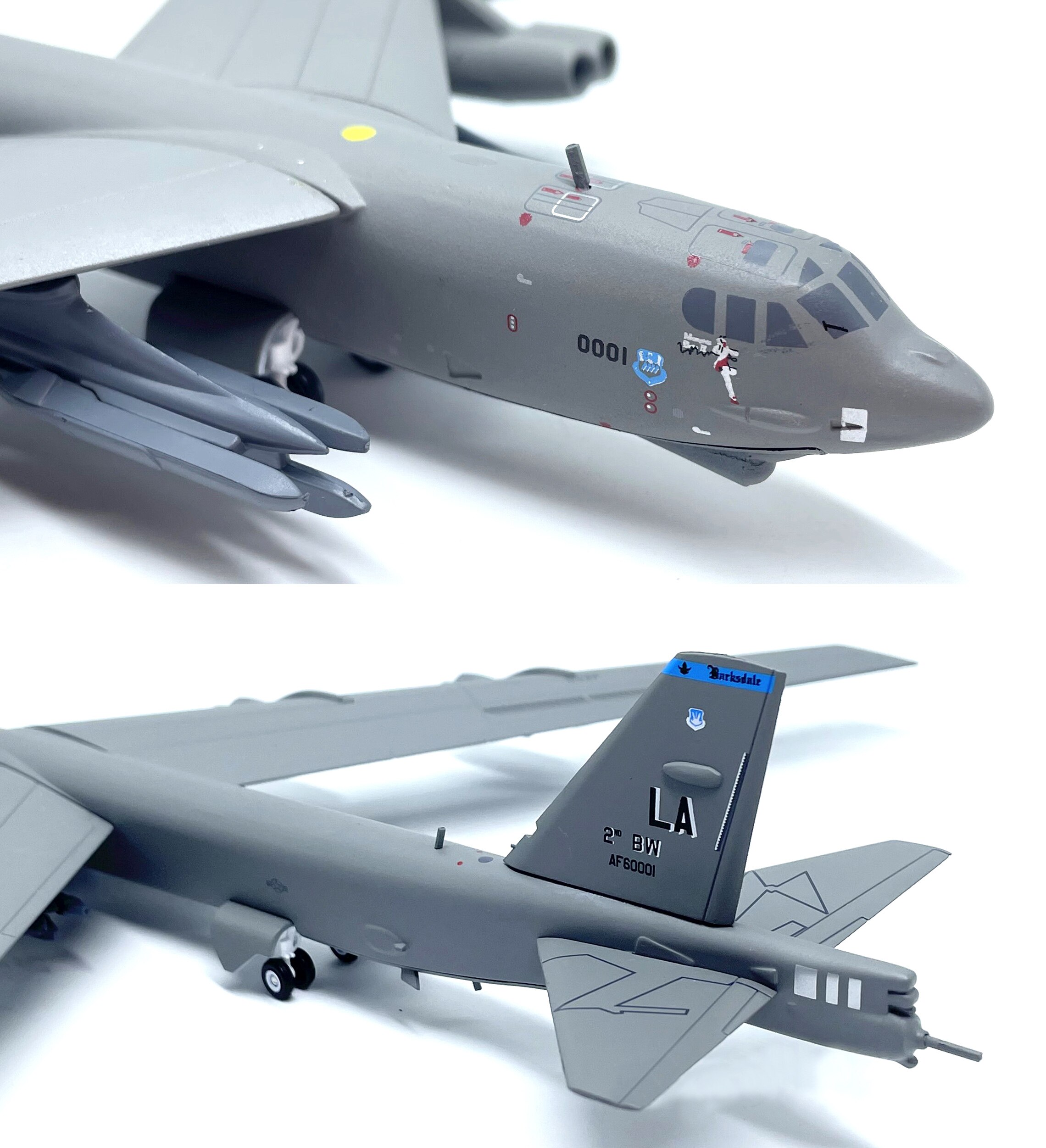 1: 200 US b-52h long range strategic bomber Semi alloy simulated finished trim of aircraft model